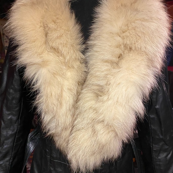 FOXY Vintage Black🖤Leather Jacket, S/M - Picture 4 of 6